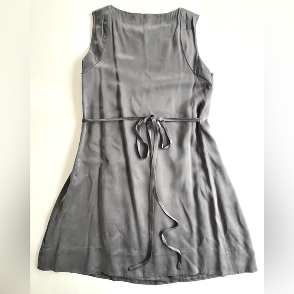 Mexx 100% Silk Pleated Sleeveless Dress with Tie Back Size 38 - Picture 10 of 10
